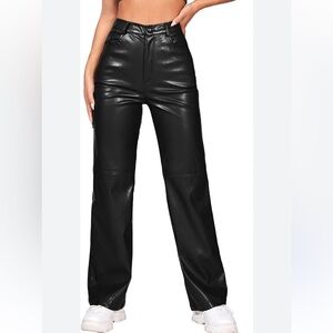 Pistola Black Leather Pants